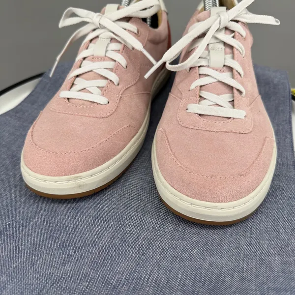 Dansko‎ Josey Sneaker Womens 40 Blush Pink Suede Lace Up Low Top Colorblock - Image 7