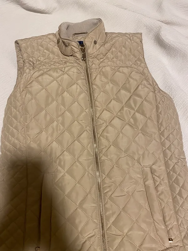 Blue Rain Tan Quilted Vest - Image 4