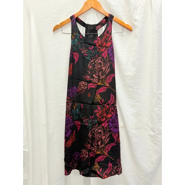 Alice + Olivia‎ Liz Back-Twist Keyhole Dress Small Rose Garden Spring Summer - Image 3