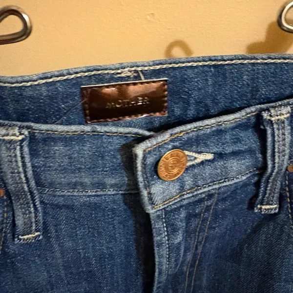 Mother High Waisted Ankle Step Fray Jeans in Loafers and Lassos - Image 6