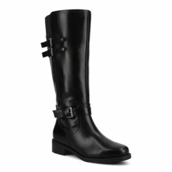 Journee Collection Sonny Knee High Wide Calf Boots in Black, Size 10 WC - Image 14