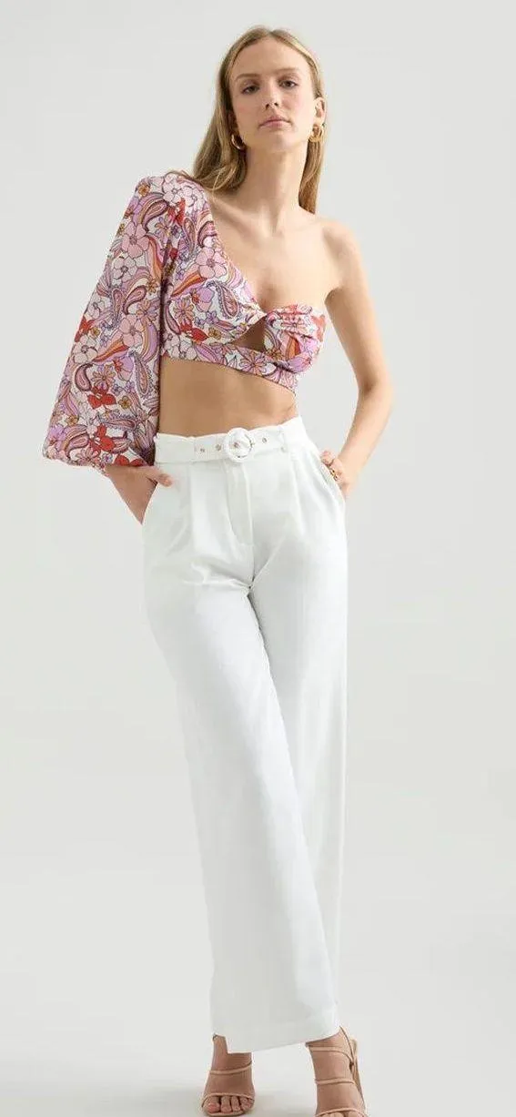 RUNAWAY THE LABEL Crop Top One Shoulder Top - Image 3