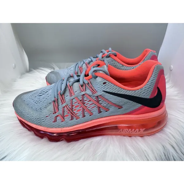 Nike Air Max 2015 Grey Lava Women’s 6.5 Running Shoes 698903-009 Pink Sneakers - Image 5