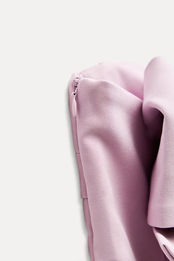 ZARA dress pink sleeveless mini bow wedding coctail party night out - Image 12