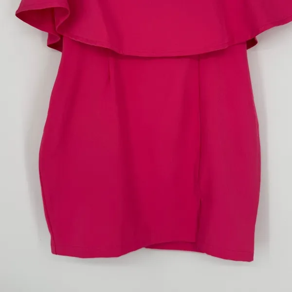 Aritzia Superdown Off The Shoulder Mini Dress Size Small Pink Barbiecore Party - Image 6