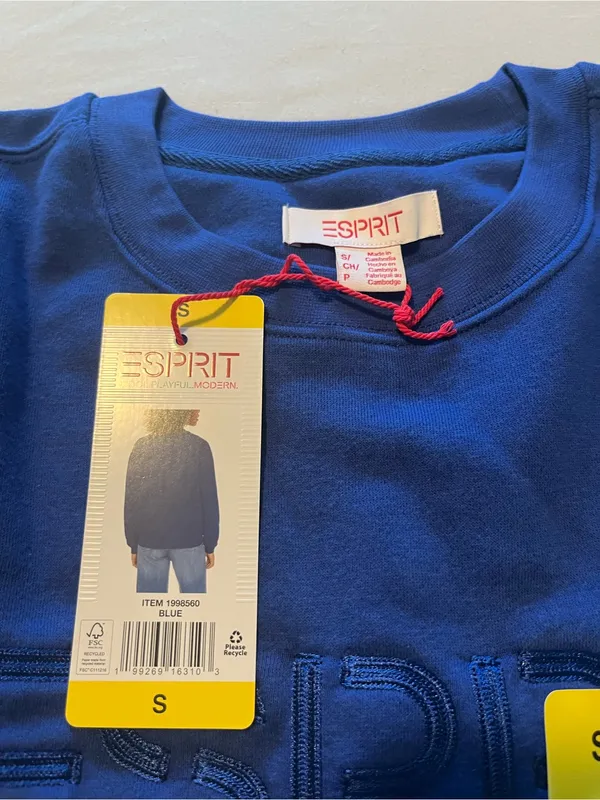 Esprit Embroidered Logo Crewneck Sweatshirt - Image 3