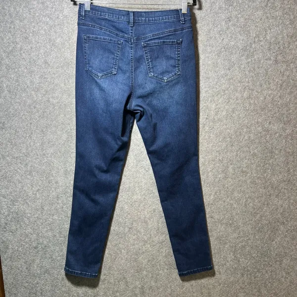 Gloria Vanderbilt Amanda Skinny Jeans Dark Wash Blue High Rise Denim Womens 10 - Image 6