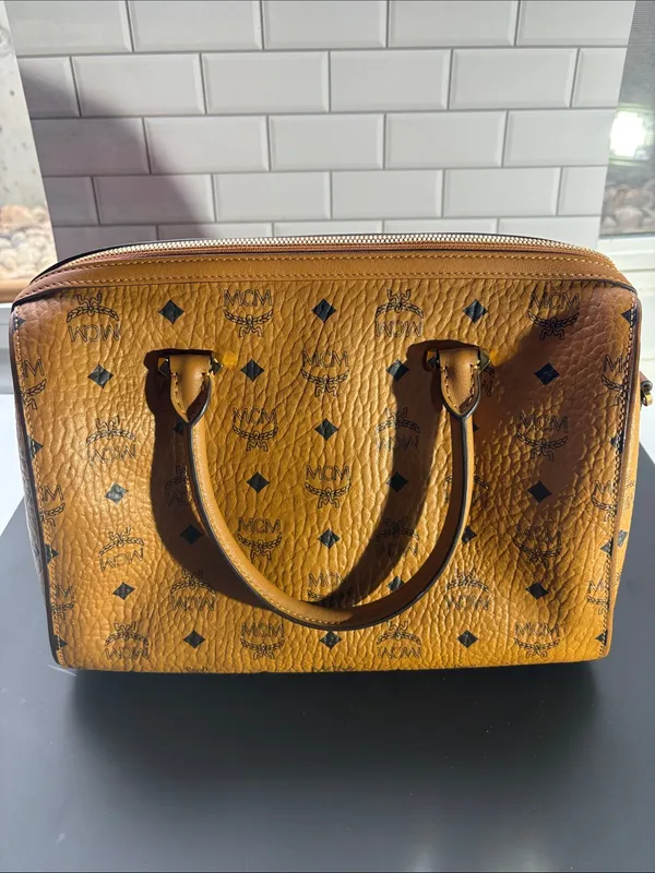MCM Ella Boston Bag in Visetos - Pre-loved - Image 2