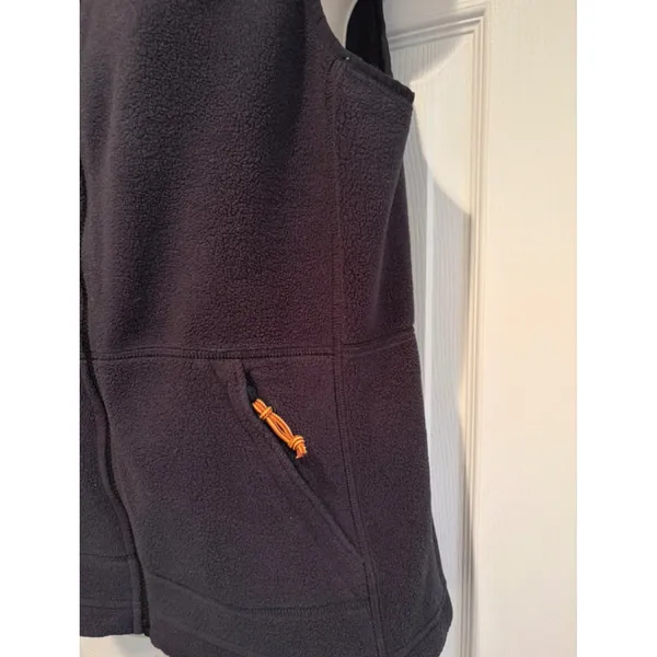 LL Bean Womens Mountain Classic Fleece Vest Navy Blue Full Zip M REG 504675 cozy - Image 5