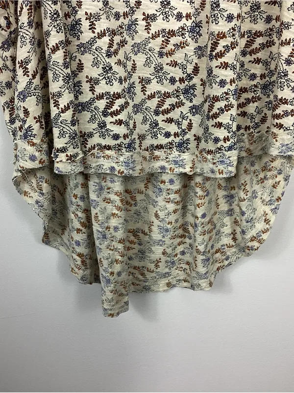 Free People Paisley Puff Sleeve Top Size Small NWT - Image 4