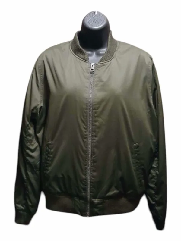 Men's American Eagle Outfitters Green Bomber Jacket M - Image 3