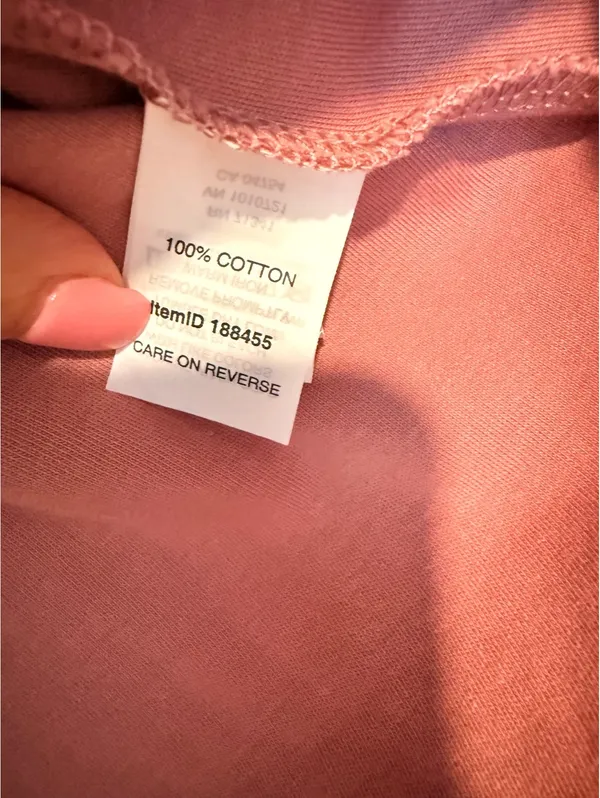 L.L.Bean Women’s Large Pink 100% Cotton Long Sleeve Crew Neck Shirt Top - Image 5