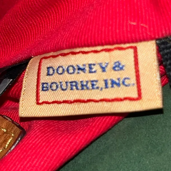 Dooney & Bourke vintage large satchel rustic in a cognac color. - Image 13
