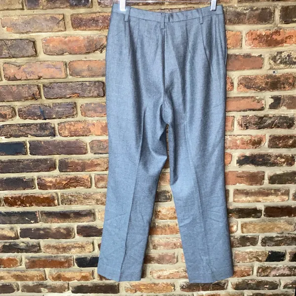 Pendleton Vintage Y2k Gray Virgin Wool Trouser Dress Pants Women's Size 4 Petite - Image 4