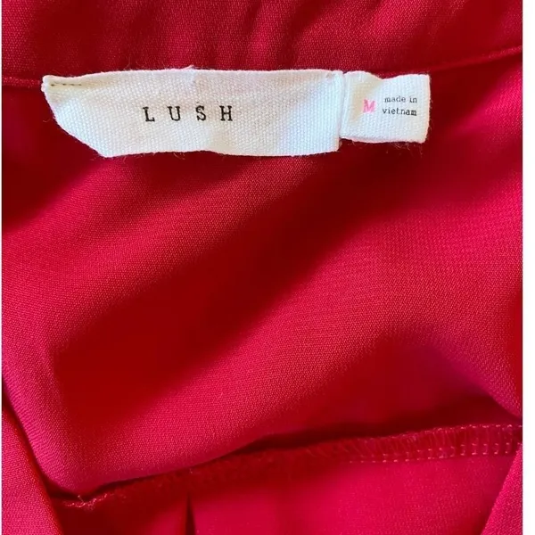 Lush Clothing Womens‎ Fuchsia Pink Sleeveless V-Neck Shift Dress DR93500-003 Medium - Image 9