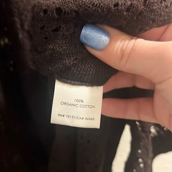 ✨Eileen Fisher Clove Brown Organic Cotton Long Sz Large Cardigan✨ - Image 6