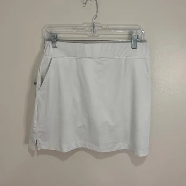 Kyodan Golf Women White Active Skort Size M Built-in Shorts Pockets Athletic - Image 2