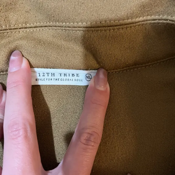 12TH TRIBE Versa Mist Fleece Shacket - Camel - Image 4