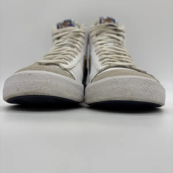 Nike Youth 6.5Y Womens 8 Blazer Mid '77 SE GS White Blue Void Gold‎ DD1847-102 - Image 9