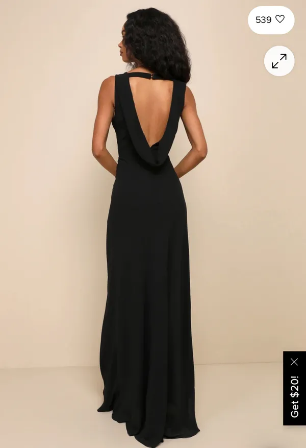 Black Bridesmaid Dress Lulus - Image 2