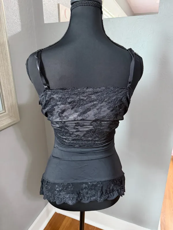 Spanx Love Your Assets Shapewear Black Lace Cami Size XL. - Image 3