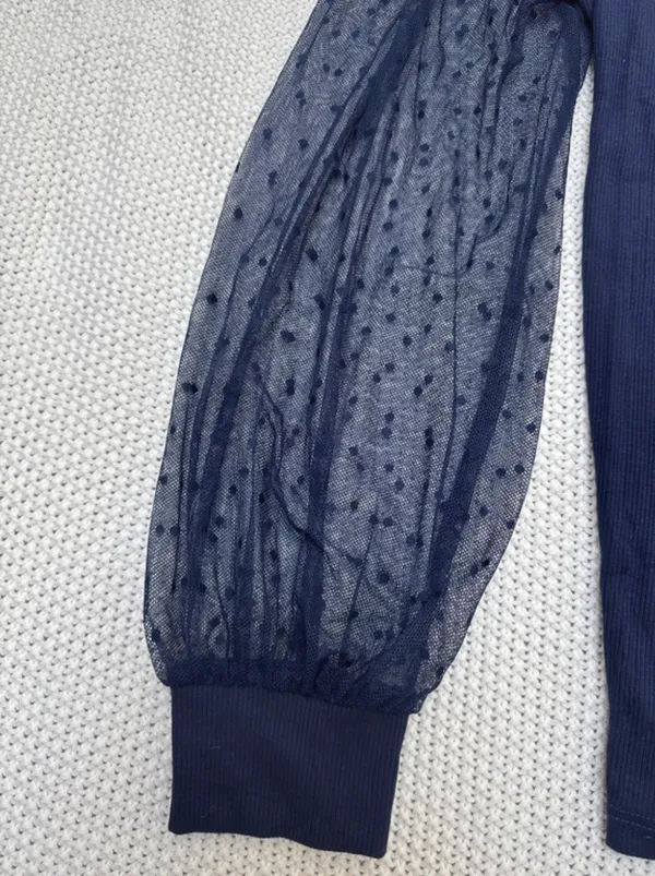 Long sleeve top Blue - Image 2