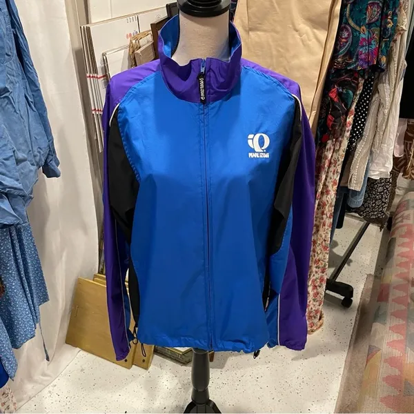 Pearl izumi shell jacket cycling running rain wind outdoor vintage 90s - Image 7
