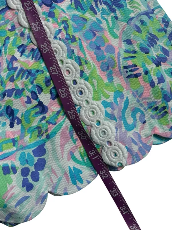 Lilly Pulitzer Jesse Romper Shell of a Party Floral Scallop-Trim Short Size 6 - Image 4