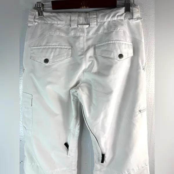 b360 S Athletic Women's White Ski Snow Pants - Image 3
