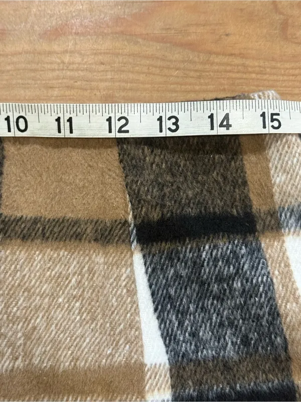 NWT Women’s Plaid Mini Skirt Size Medium Tan Black Cream Preppy Y2K - Image 4