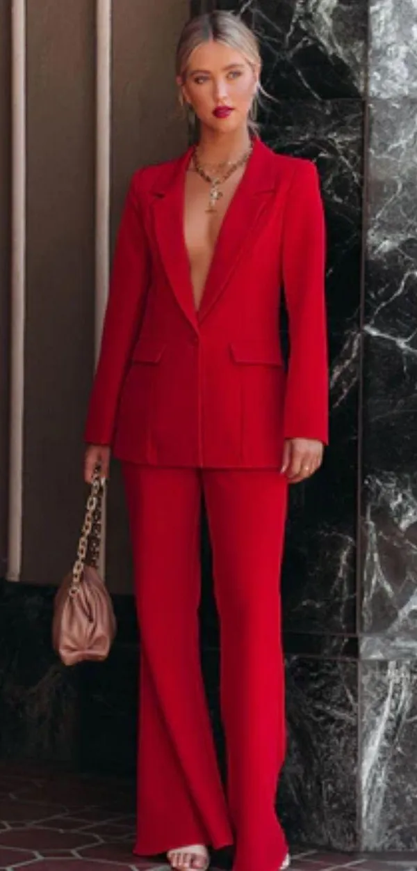 VICI NWT  Red Runway Flares - Image 6
