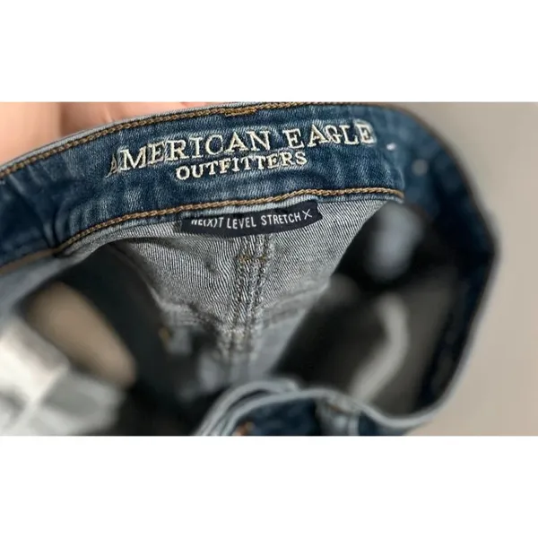 American Eagle High Rise Shortie Denim Shorts - Image 5