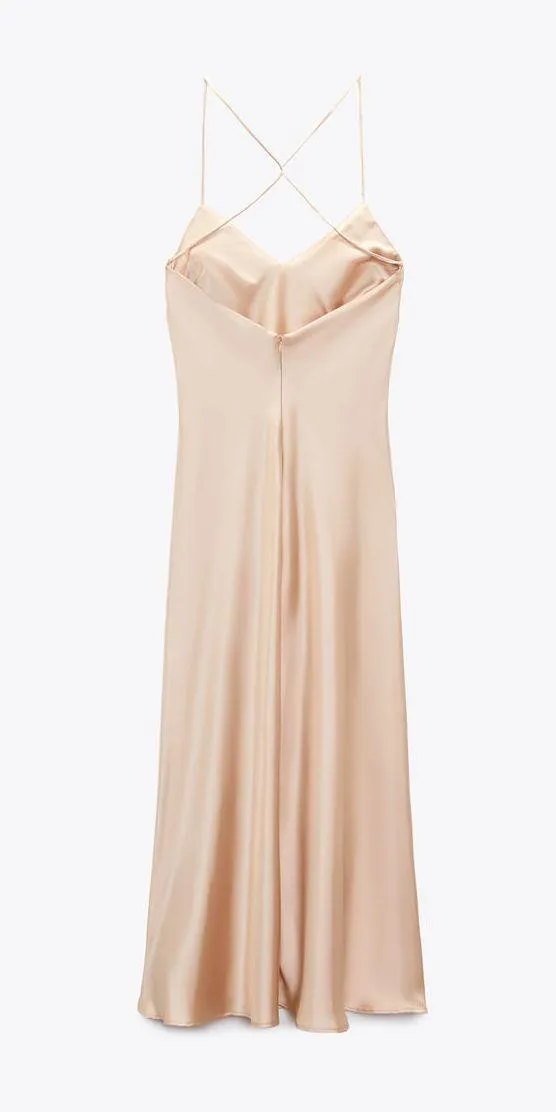 ZARA NEW‼️ Satin Slip Dress Size XS - Image 3