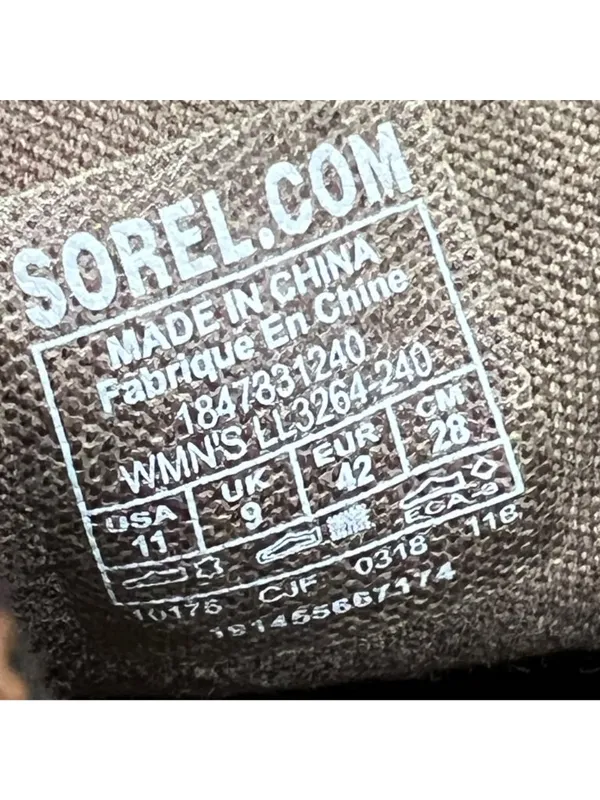 Sorel Lolla Leather Ankle Booties Brown Slip-On Waterproof Size 11 - Image 6