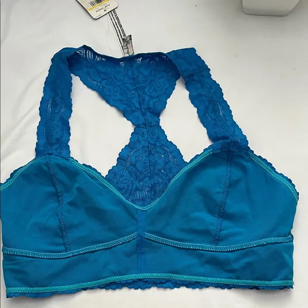 Free People Vibrant Blue Lace Bralette - Image 11