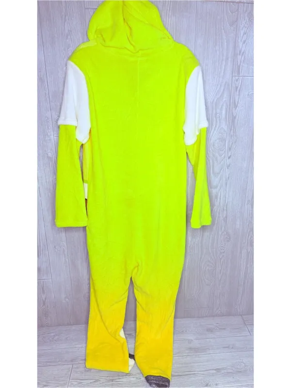 SpongeBob square pants adult large zip from one piece jumper Halloween costume - Image 6