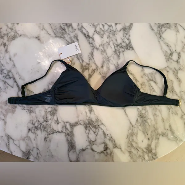 NWT Quince Olive Green Italian v-neck bikini top Sz L - Image 7