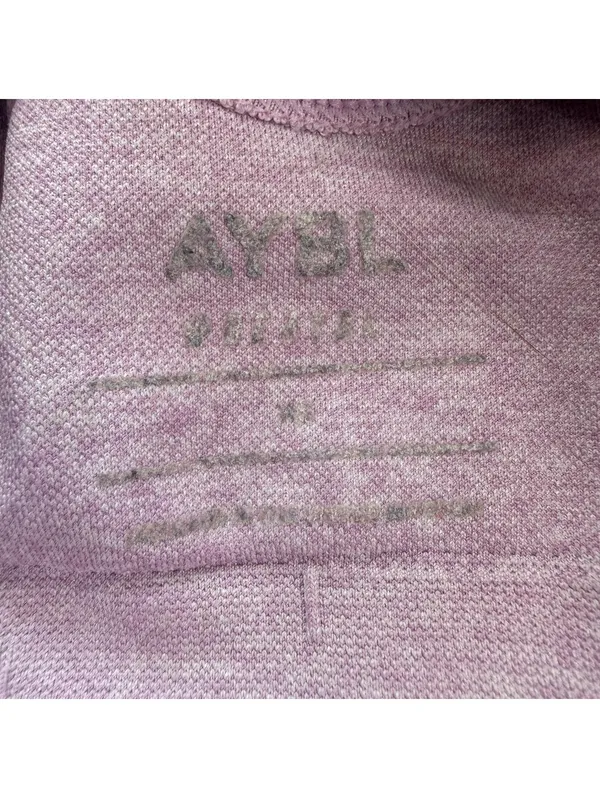 AYBL Seamless Sculpt Sports Bra Mauve Pink Adjustable Straps Gym Activewear S - Image 3