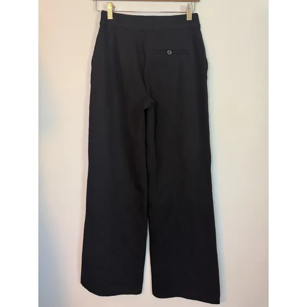 Spanx Wide Leg High Waisted Black Pant Career Dress Pant Stretch Sz XS NEW $158 - Image 6