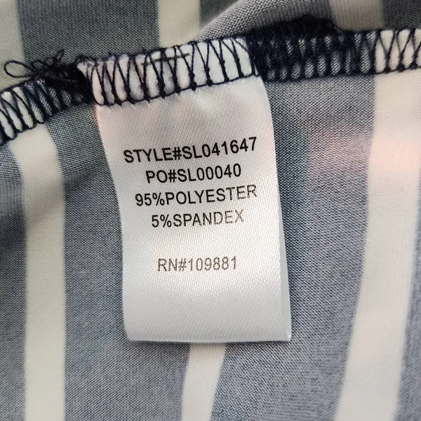 Sunny Leigh Navy and White Pull-on Pants NWT Size Small Nautical Stripe Pants - Image 10