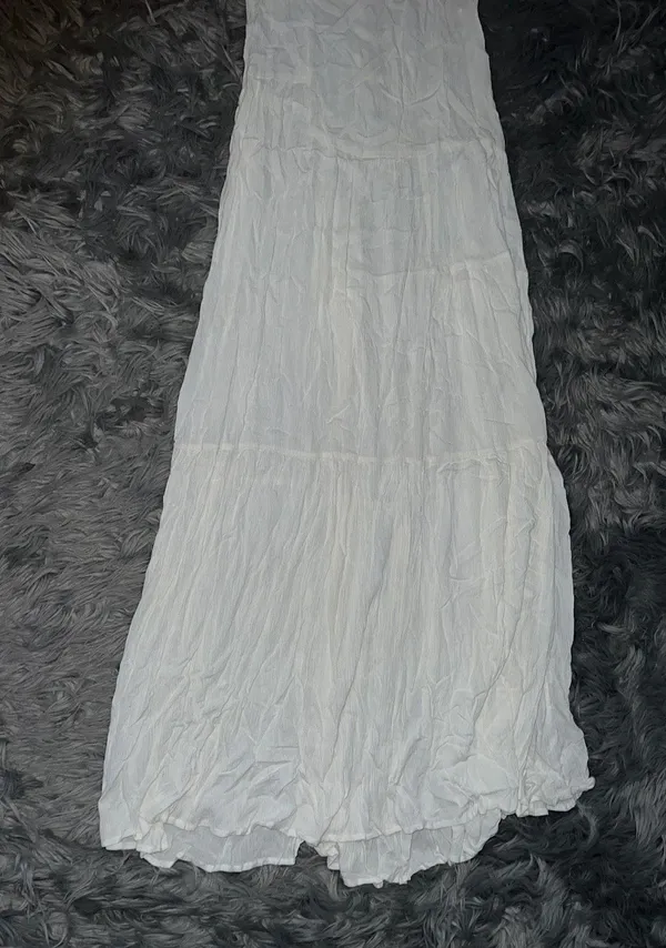 ANGL lace back uneven stitch maxi dress - Image 2
