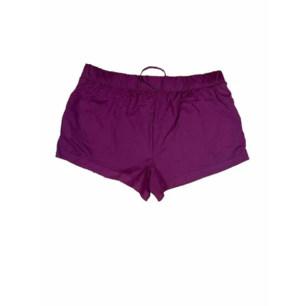Avia‎ Women Running Athletic Gym Shorts XL Burgundy Mesh Hem Pockets Drawstring - Image 7