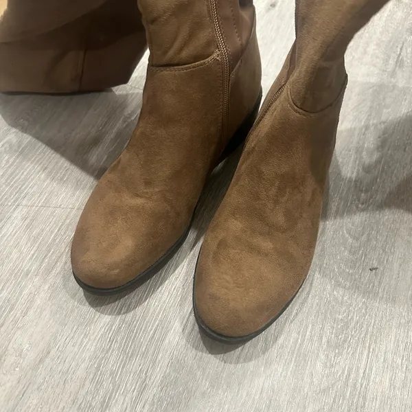 FashioNova Brown over the knee boots - Image 5