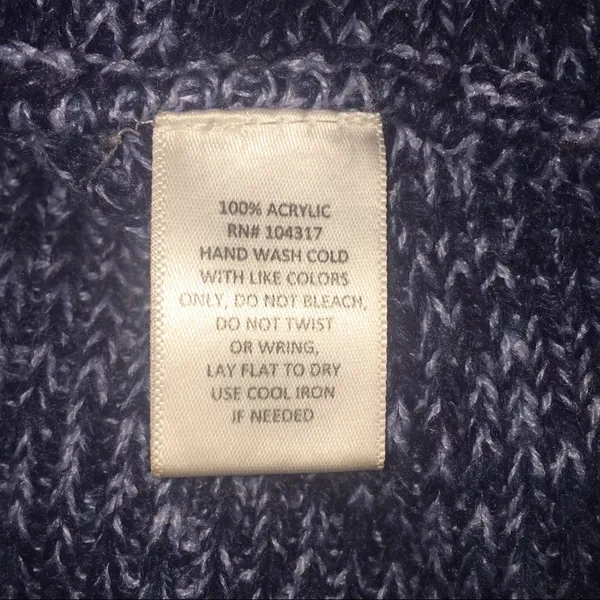 Heathered Blue Derek Heart Open Front Cardigan Size Medium - Image 11