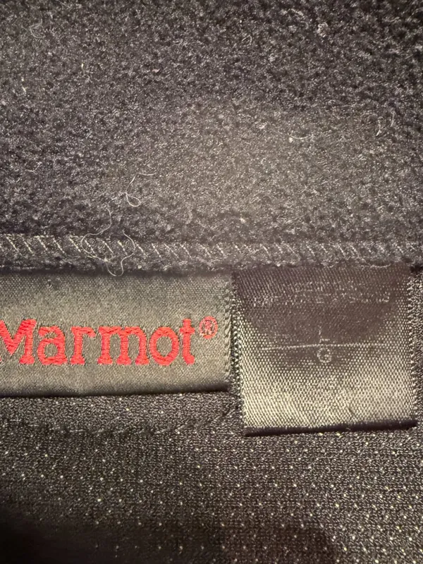 Vintage Marmot Windstopper Full Zip Fleece Vest Women's Large Black Gorpcore - Image 12