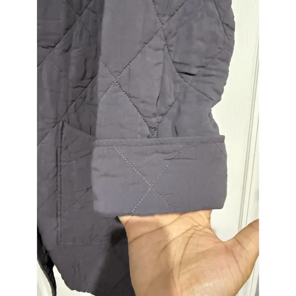 Free People‎ Women's XS Oversized Gray Quilted Happy Day Dreamer Jacket - Image 5