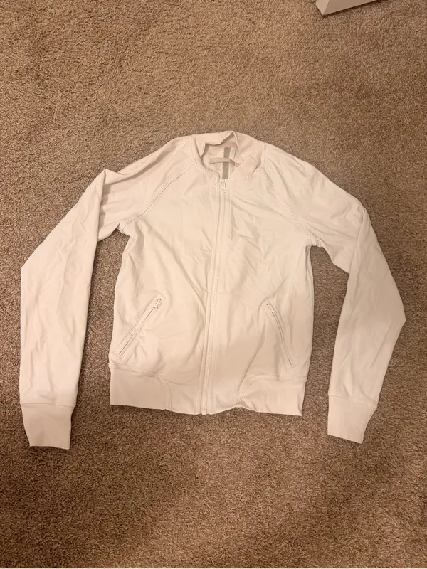 lululemon athletica White Zip-Up Jacket with Breathable Mesh - Image 3