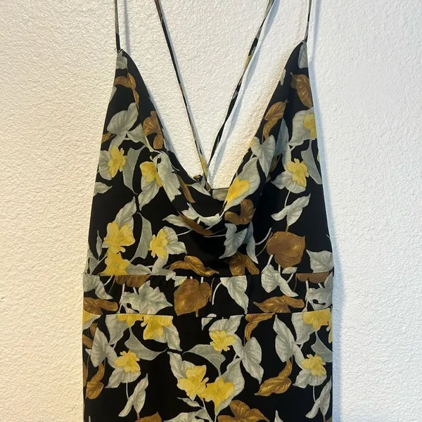 Anthropologie beautiful Black Floral Dress - Image 2