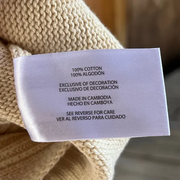 Gap Women's Long Sleeve Taupe Crew Neck Sweater Size L. NEW - Image 7