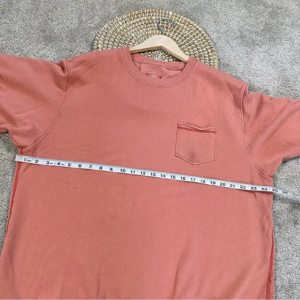 aerie Women’s Pullover Crew Neck Sweatshirt Longsleeve Lounge in Coral Orange M - Image 12